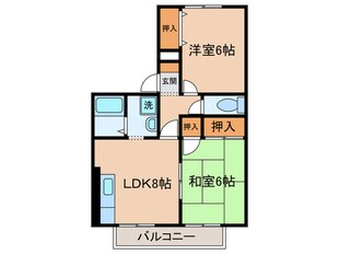 クレ－ル西山の物件間取画像